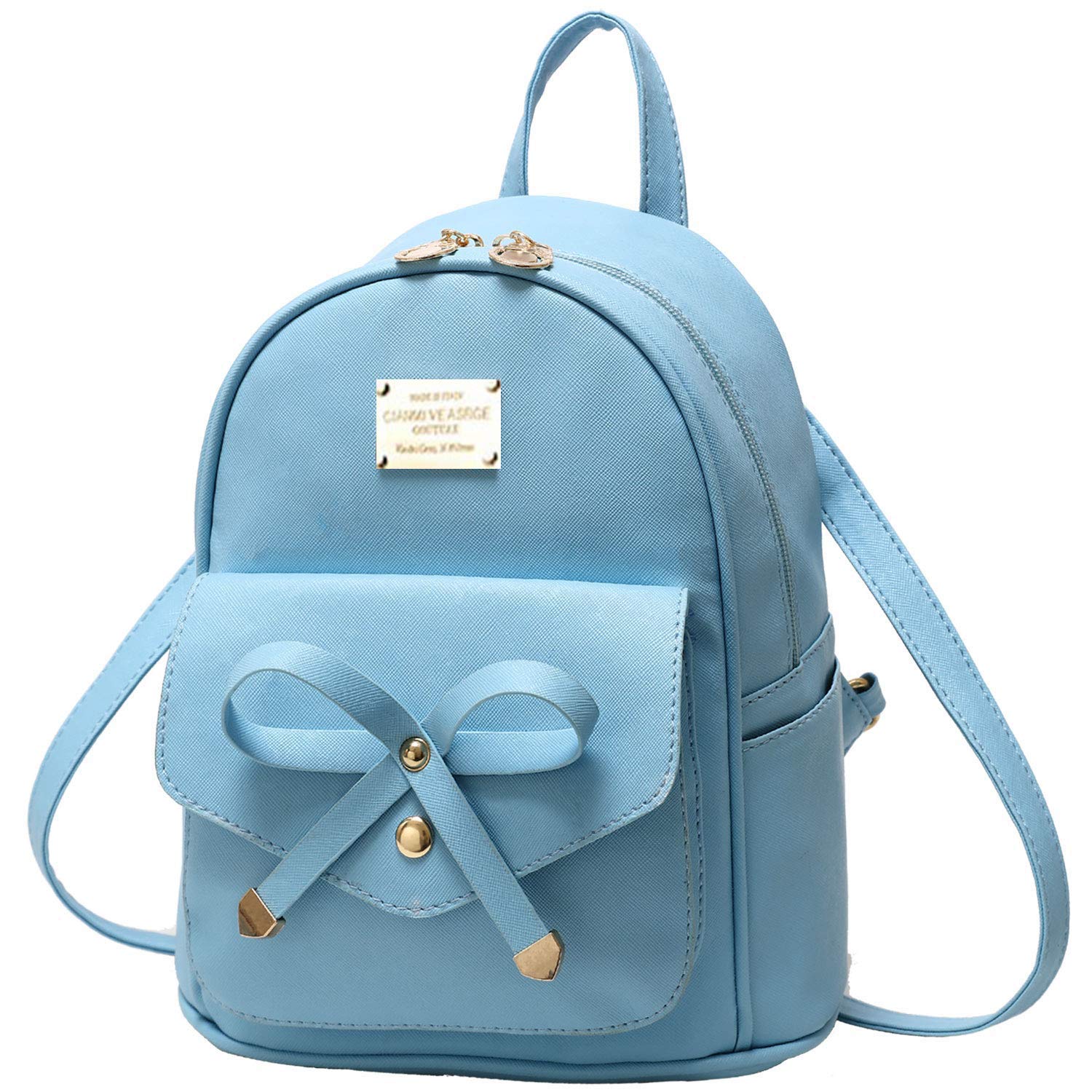 Girls Cute Mini Leather Backpack Stylish Lightweight Daily Use Travel School College Bag-image-48