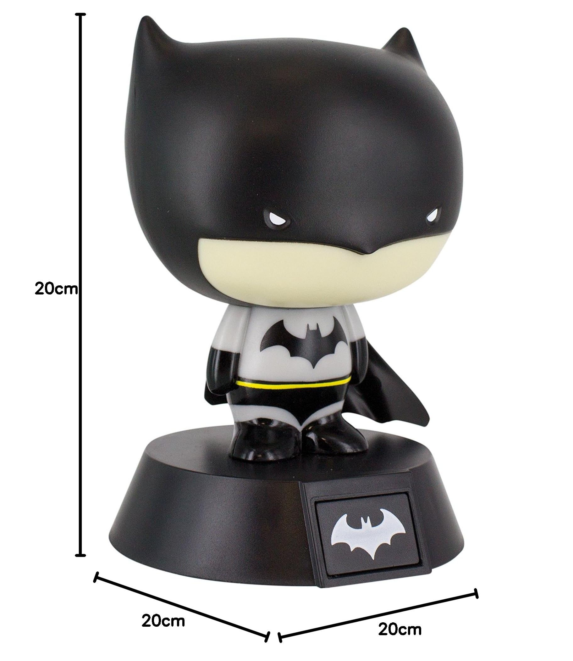 Batman Mini-Lampe & Figur – Batteriebetriebenes Nachtlicht, Offizielles Merch, 6 X 9,5 Cm
