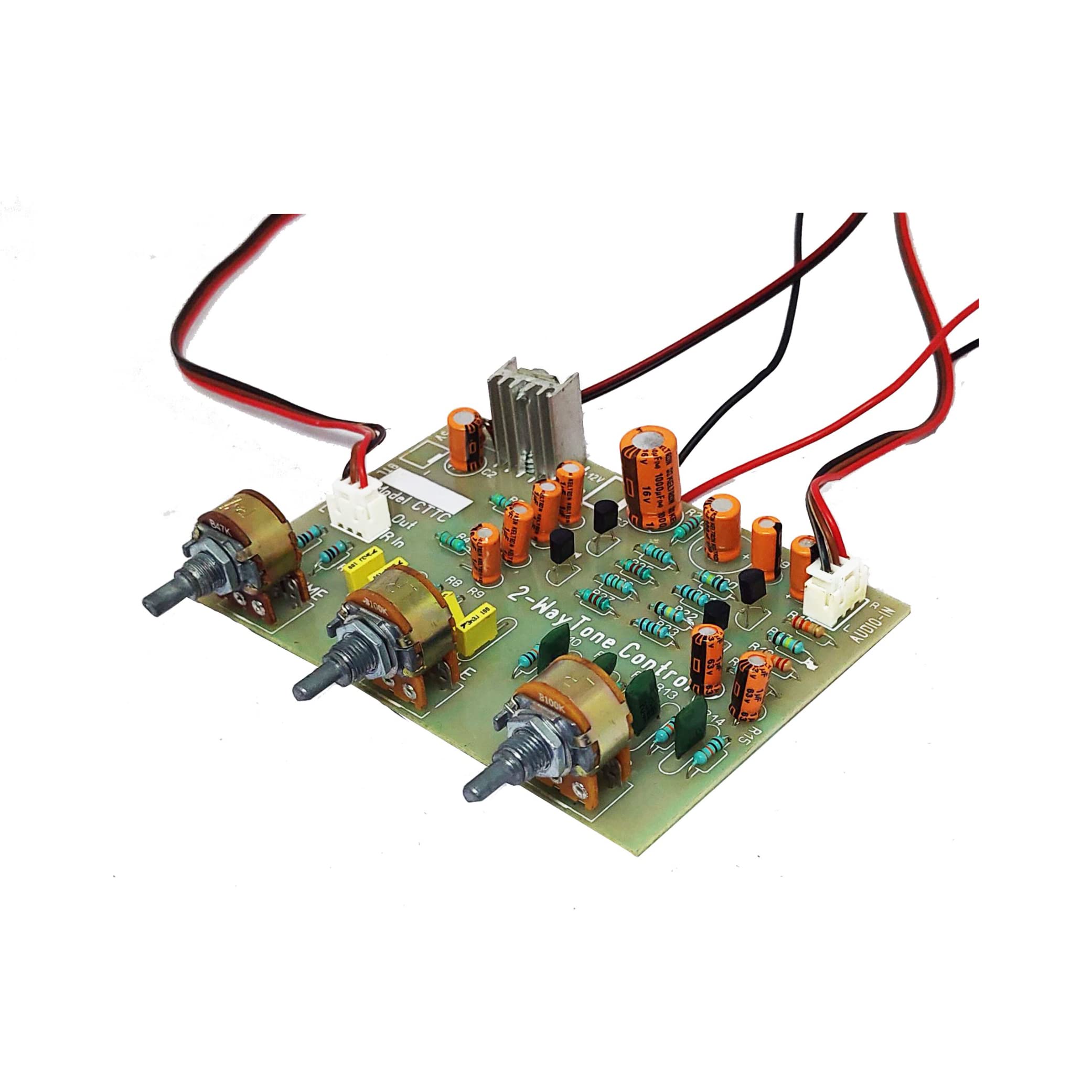 Salcon Bass Treble Control Assembled Preamp Board, 12V Single