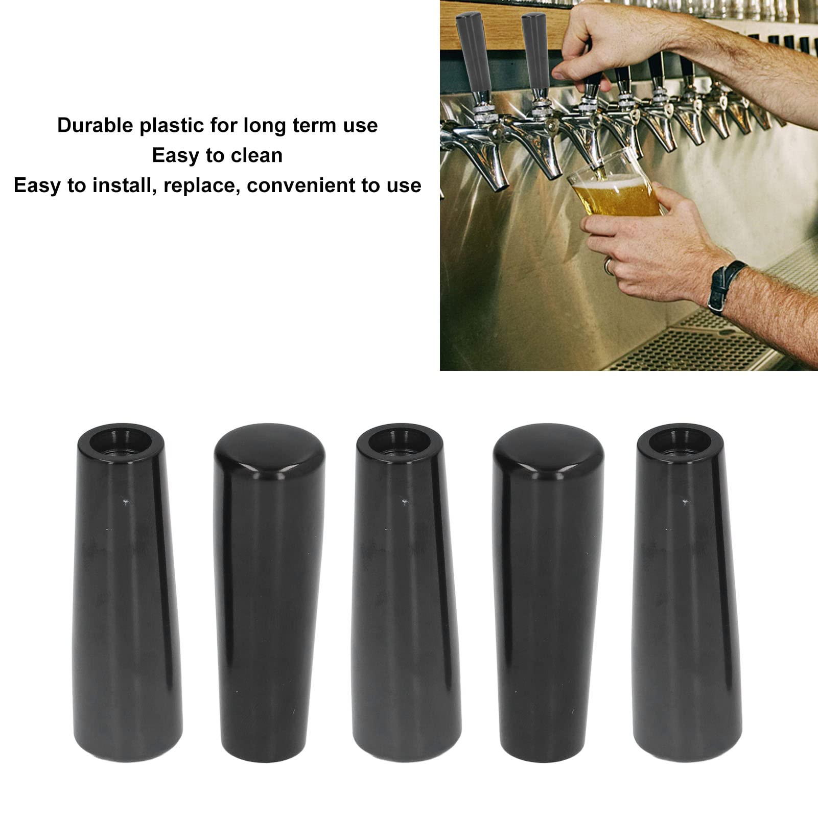 Amazon.co.jp: プラスチック製ビールタップハンドル 5個 標準的