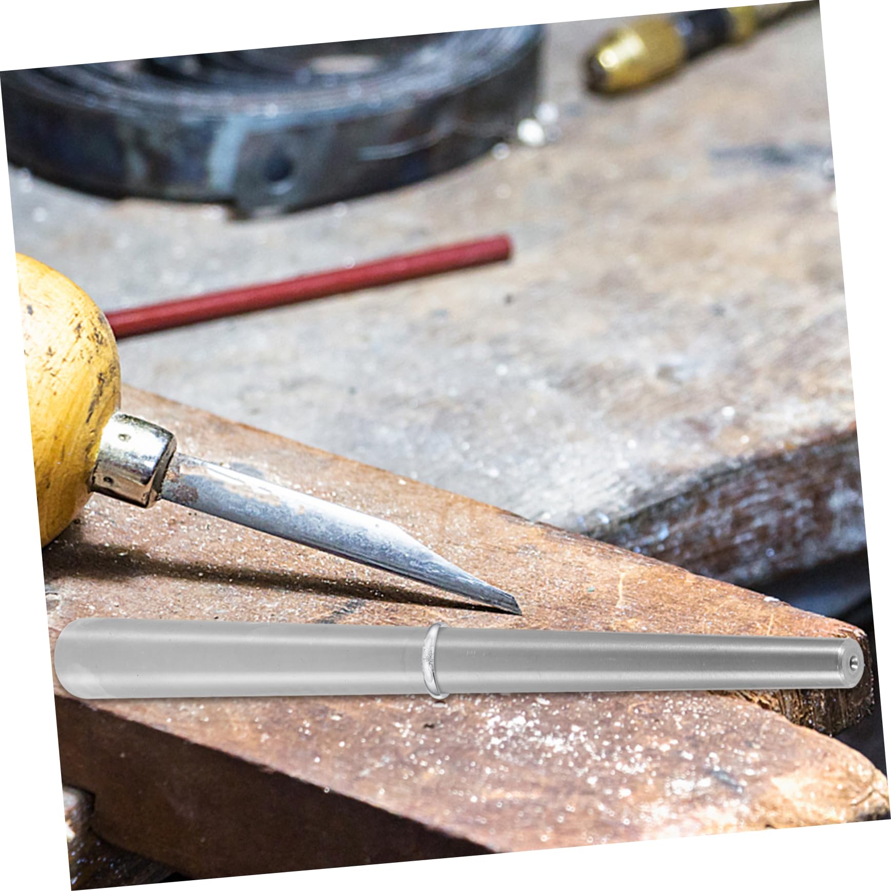HOMSFOU Juego de Mandril Ajustable para Martillo de Goma y Acero Inoxidable, Herramienta Práctica para Mantenimiento de Joyería y Ajuste de Tamaños para Reparación de Anillos