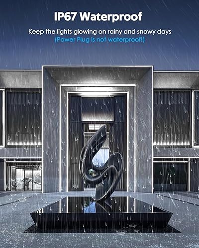 Miniatura 4 de Samsion AC 110V  120V COB Tira de luces LED 100FT30M Blanco Led Cuerda+Luces de cuerda de neón Luz diurna Blanca 16.4FT Tira de luz de neón flexible