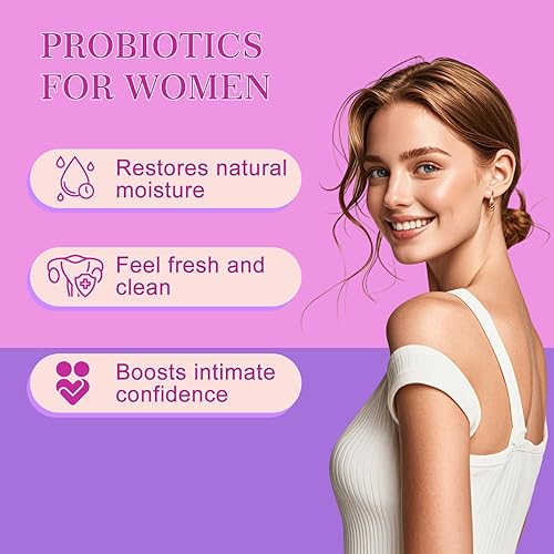 Miniatura 3 de Probióticos vaginales para mujeres humectante vaginal, equilibrio de pH, flora, 60 unidades