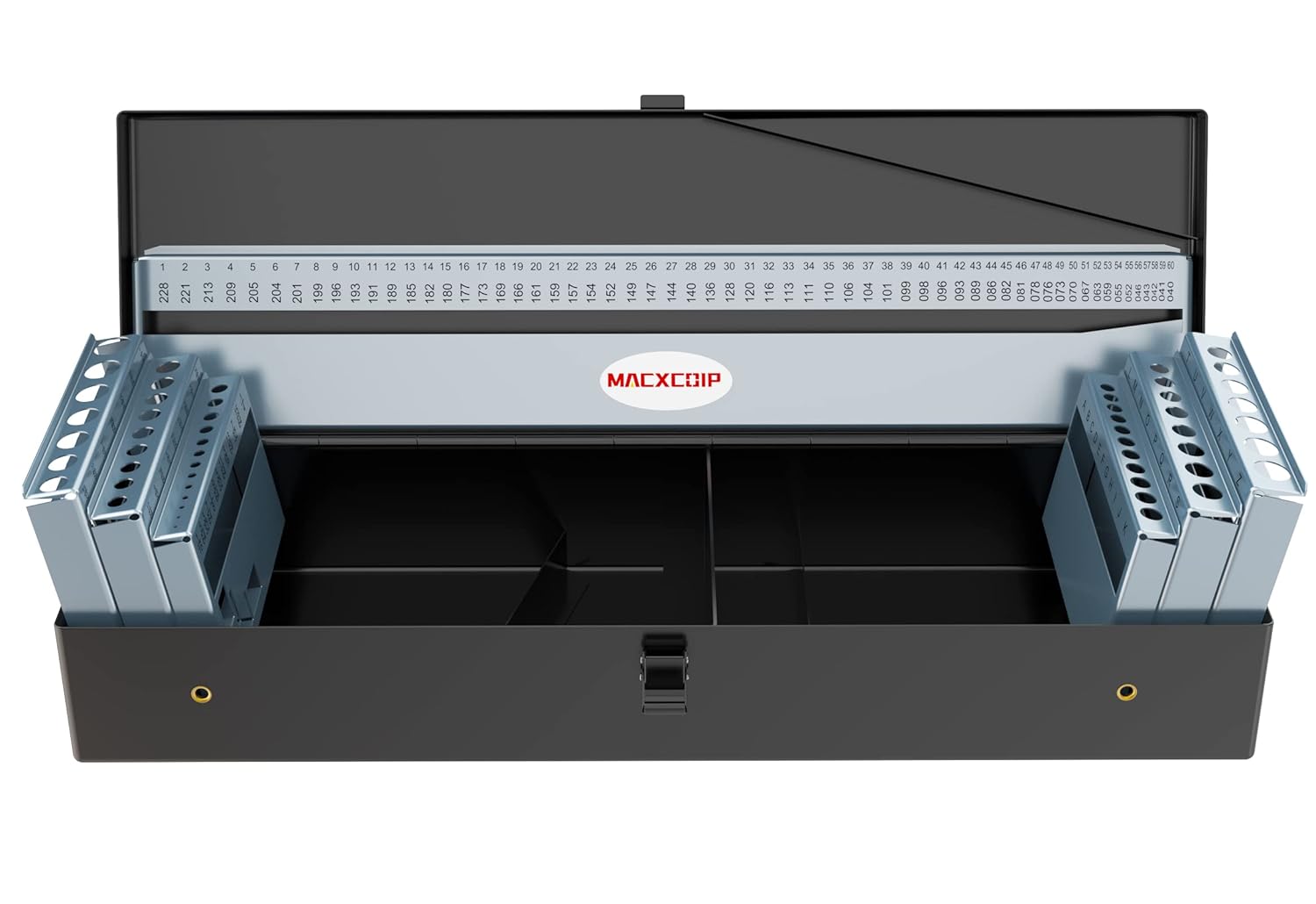 115PCS Drill Bit Index Box, Empty Metal Case (Excluding Drill Bits)