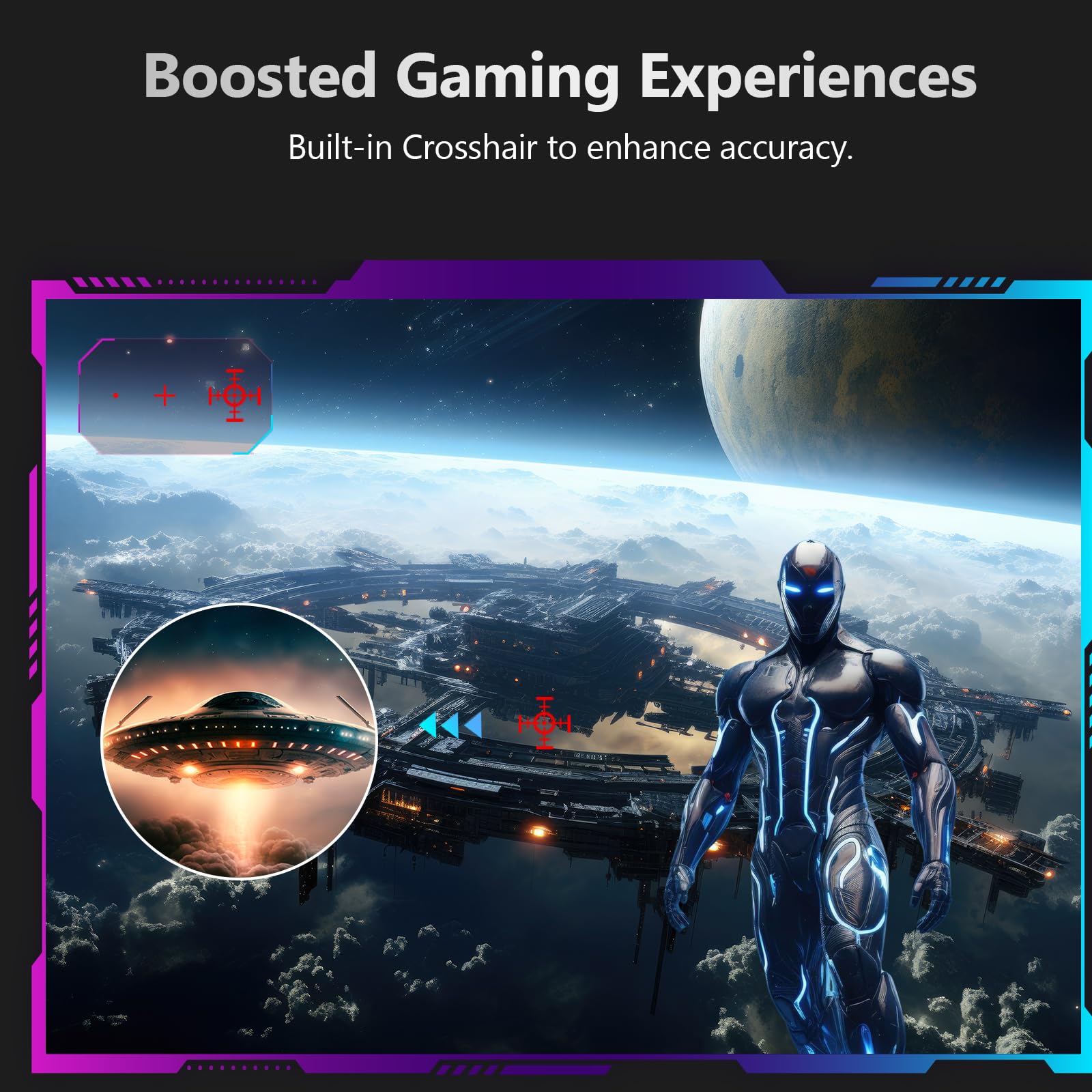 Z-Edge 32'' zakrzywiony ekran PC dla graczy, 240 Hz, 1ms, FreeSync, 1080P, ultra cienki monitor do gier, 1500R VA, 4000:1, regulowane nachylenie, 2 x HDMI2.0 & 2 x DP1.4, VESA (kabel HDMI w)