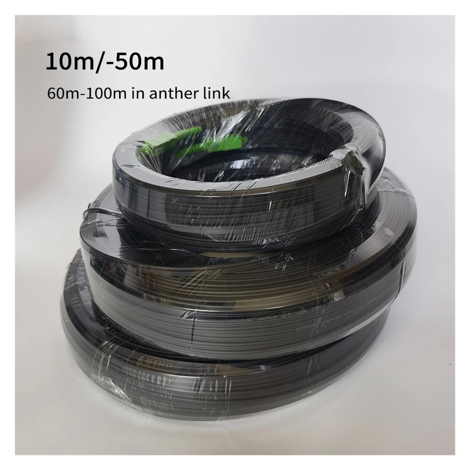 Cable de conexión de Fibra óptica monomodo SC/APC a SC/APC - Cable de acometida Interior de 10 m a 60 m(20M)