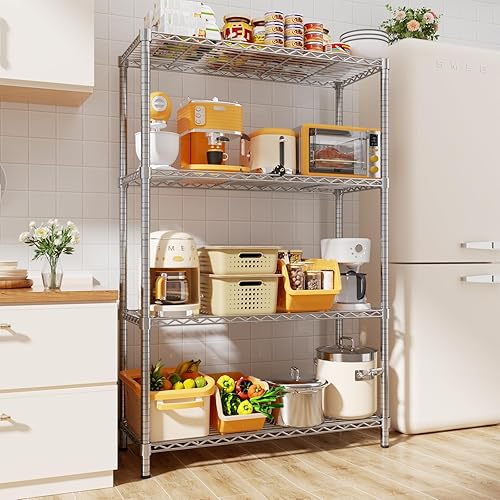 Miniatura 10 de Estantes de Almacenamiento Resistentes, 48" L x 20" A x 72" Al Unidad de Estantería de Garaje Soporta 2000 LBS, Estante de Utilidad de Metal