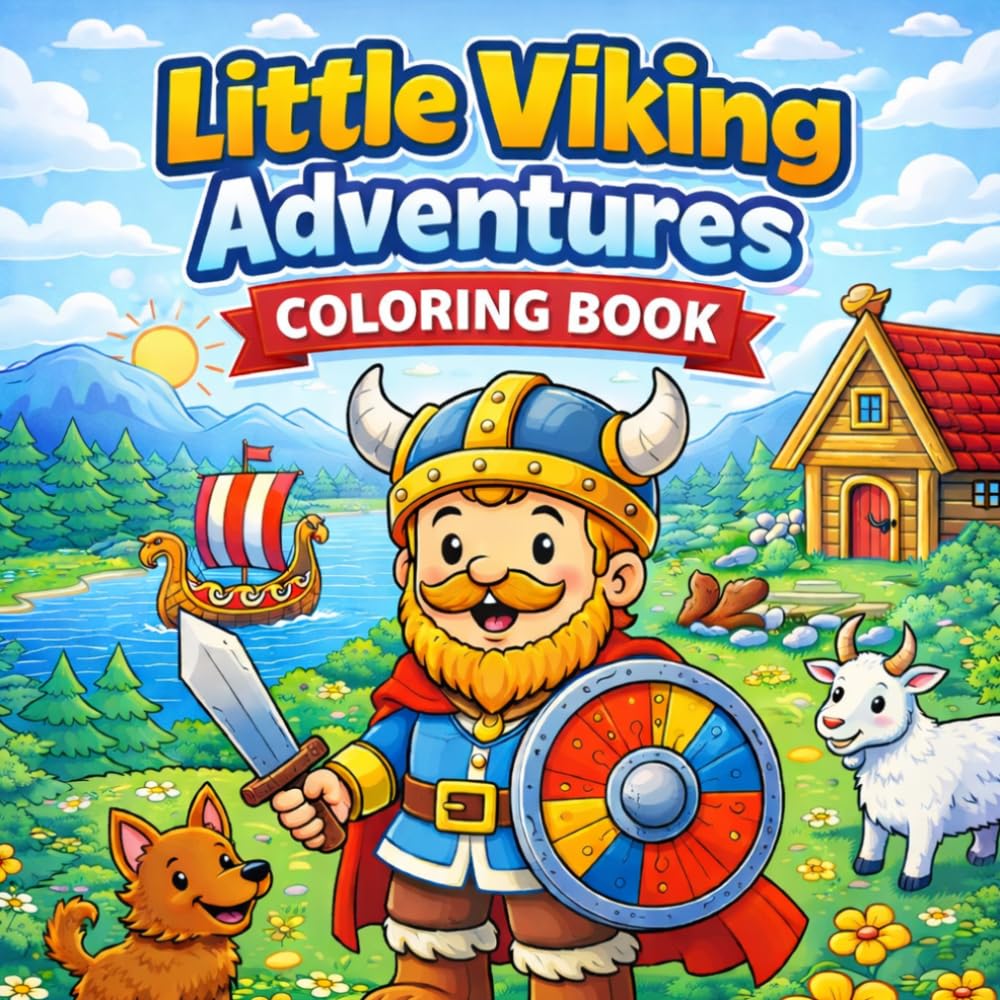 Little Viking Adventures: Coloring Book