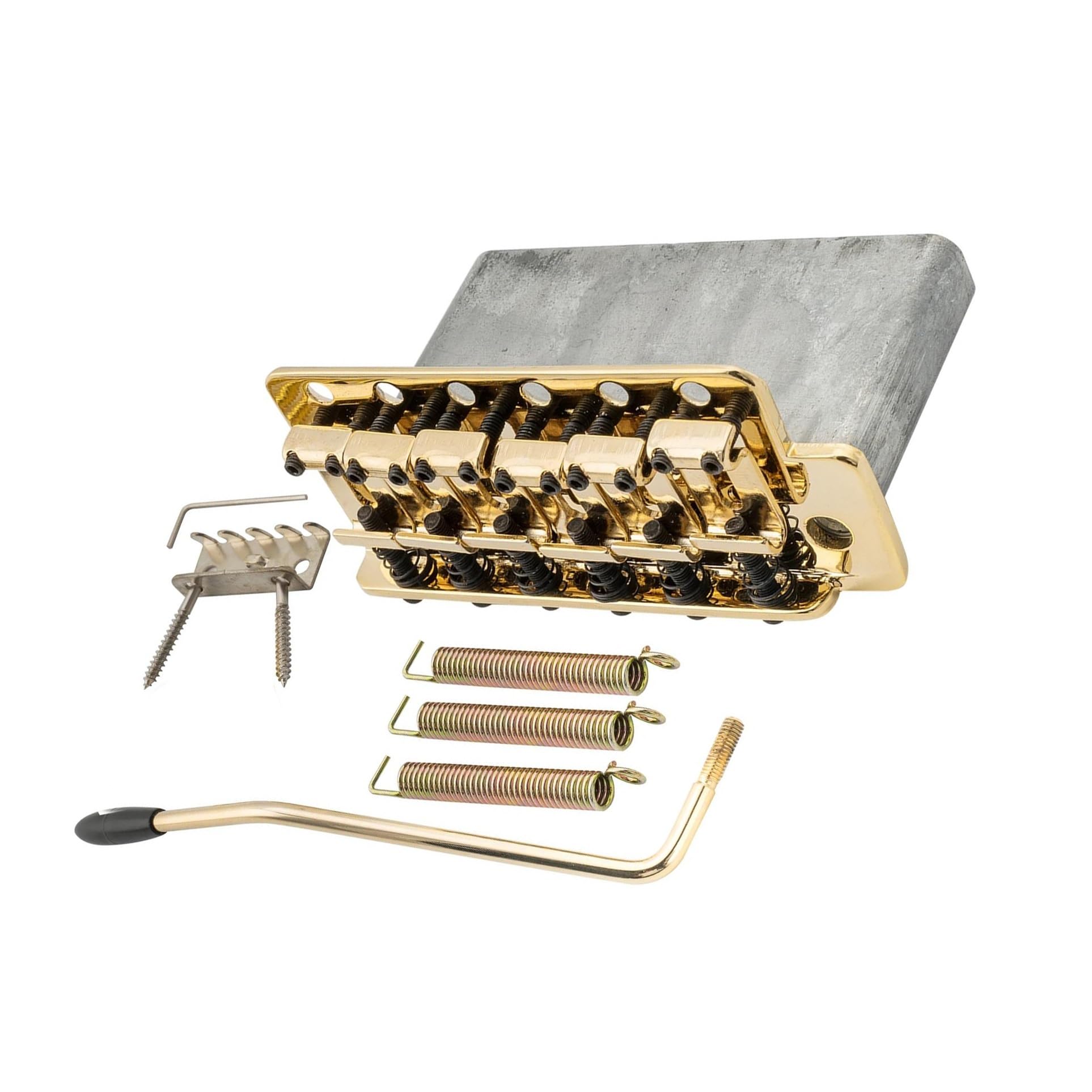 Puente Trémolo Con Montura De Acero De 56.5 Mm Para Guitarra Vintage | Puente de guitarra(Gold)