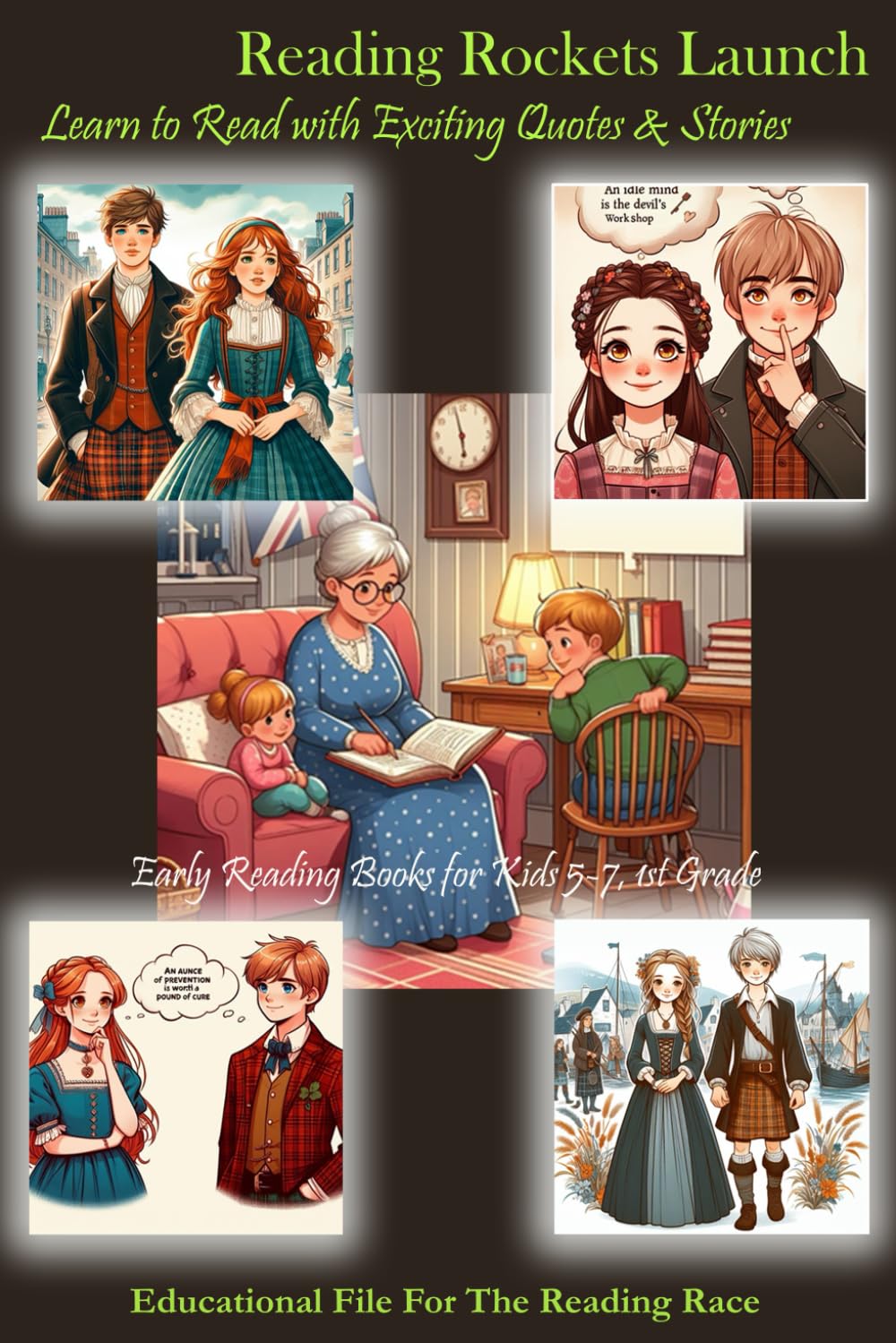 Reading Rockets Launch!: Learn to Read with Exciting Quotes & Stories: Early Reading Books for Kids 5-7, 1st Grade (READING RACE)