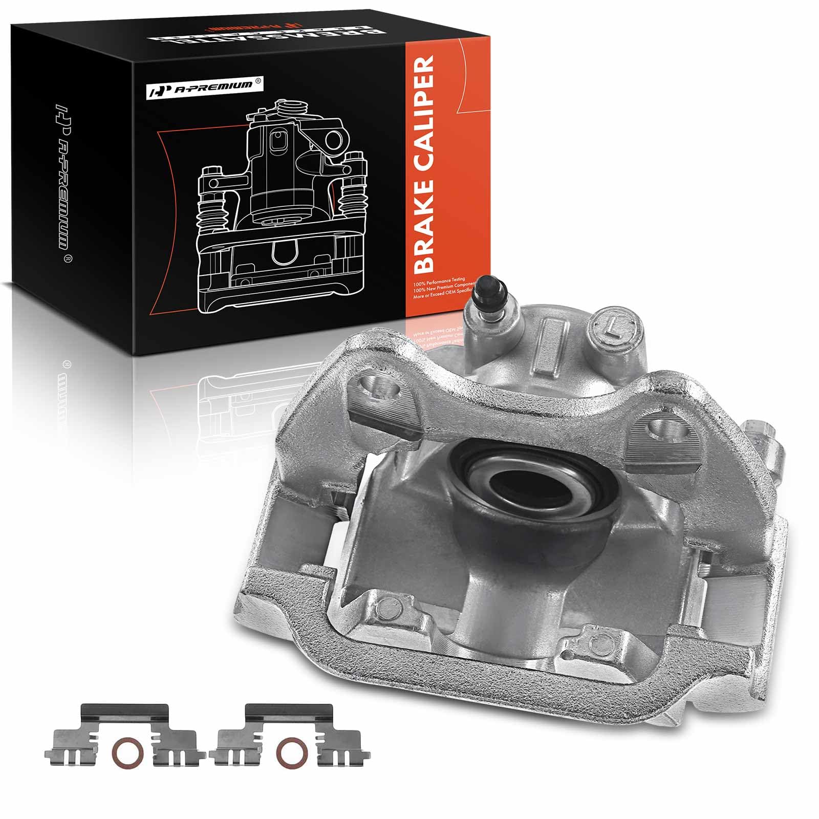 A-Premium Disc Brake Caliper Assembly with Bracket Compatible with Select Cadillac, Chevy and GMC Models - Escalade, Avalanche, Silverado 1500, Suburban, Tahoe, Sierra 1500 and more - Rear Driver