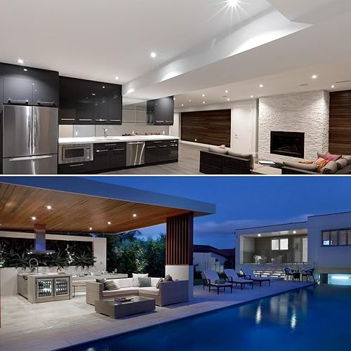 Miniatura 9 de LUXRITE Paquete de 4 bombillas LED PAR20, equivalente a 50 W, blanco cálido de 2700 K, bombilla LED regulable, interior y exterior, 7 W, 500