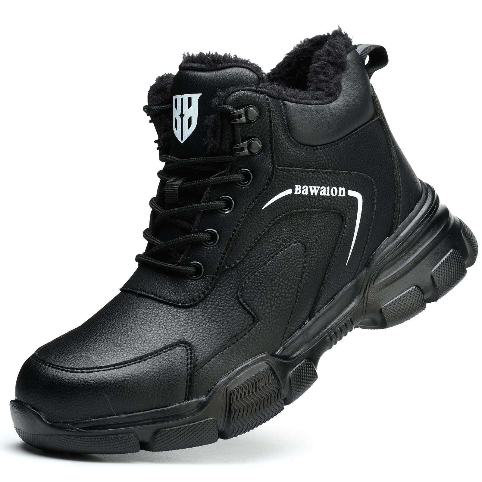 Nasogetch Scarpe Antinfortunistiche Uomo Donna Alte Scarpe da Lavoro Impermeabile Stivali da Lavoro Leggere Comode con Punta in Acciaio