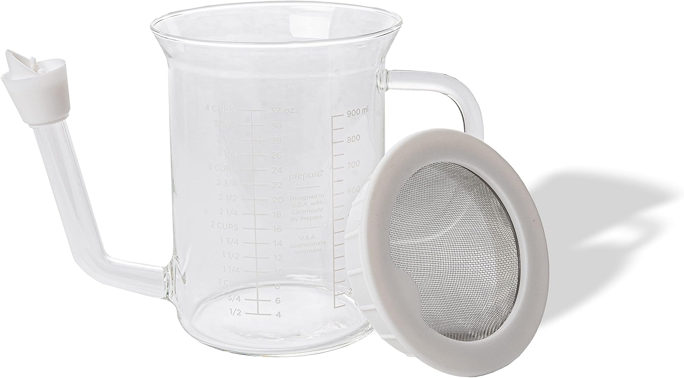 Catamount by Prepara Fat Separator, 4 Cup, Glass