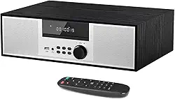 Sistema estéreo doméstico de 40 W com leitor de CD, rádio Bluetooth/FM, entrada USB/AUX, controle remoto (TB-816B)