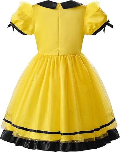Miniatura 3 de ReliBeauty Disfraz de abeja animada para niñas, vestido de tul de Halloween