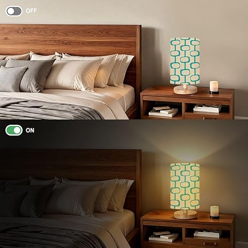 Miniatura 6 de Lámpara de mesita de noche, estilo moderno de mediados de siglo, estilo vintage retro atómico sin costuras de los años cincuenta 16 vías regulable