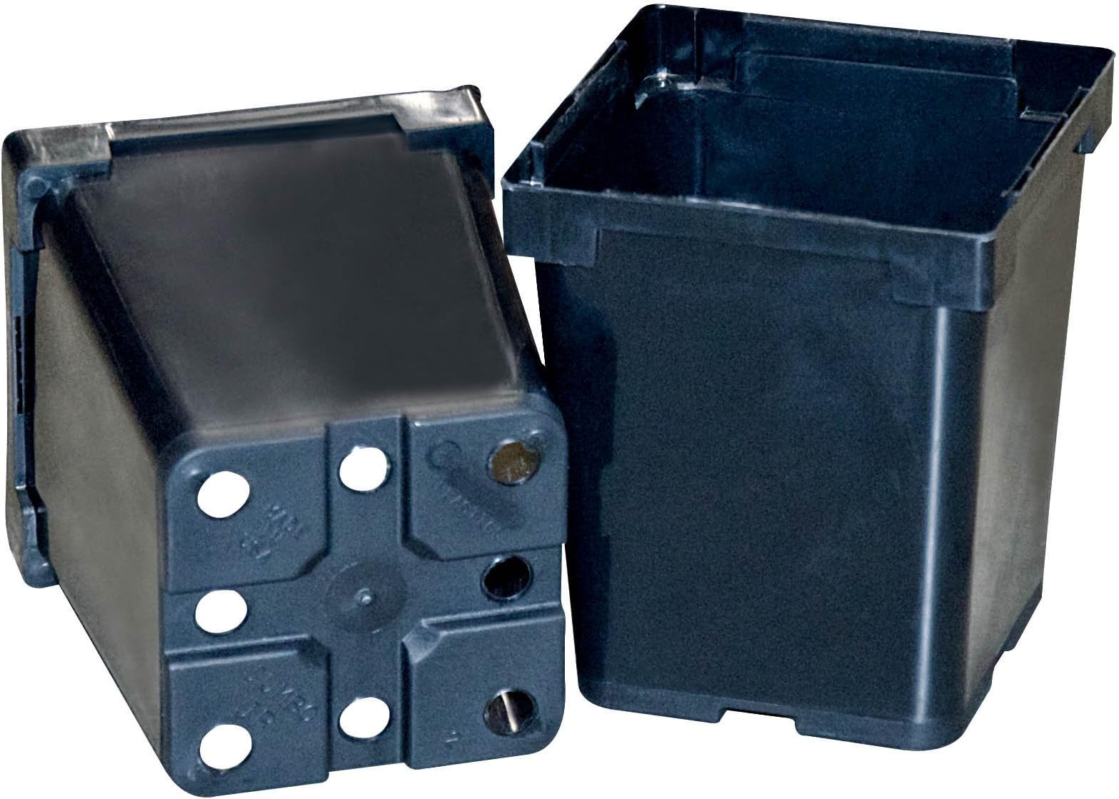 Belden Plastics Jumbo Junior Square Pot, 350 Count - Black