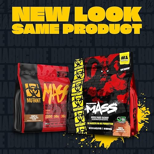 Vista 43 de Mutante premio ganador de peso Gainer con 10 suero, caseína y mezcla de proteína de huevo en Gourmet deliciosos sabores - Chocolate Fudge Brownie