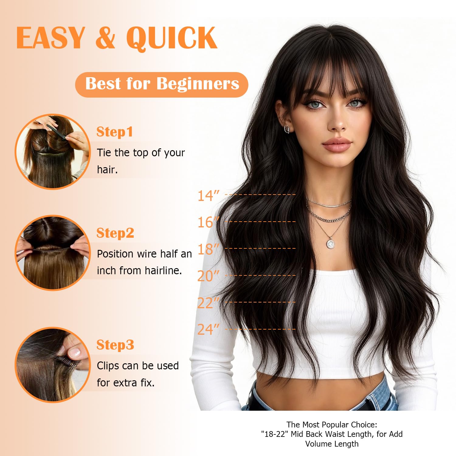 Clip in Hair Extensions Real Human Hair 18 Inch 120g 7pcs Seamless Invisible Clip in Remy Human Hair Extensions for Women Natural Black