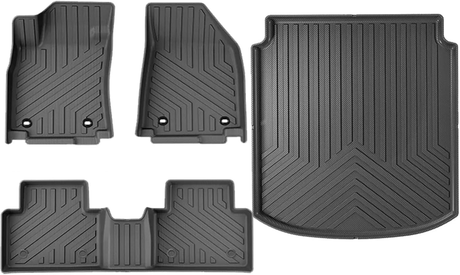Compatible with MG7 2023 2024 TPE Floor Mats, All Weather Floor Liners Trunk Cargo Mats Footpads Protection Accessories(Left Rudder 4PCS)