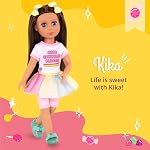 Glitter Girls 14 Inch Fashion Doll Kika, Brown Hair, Blue Eyes, Dolls