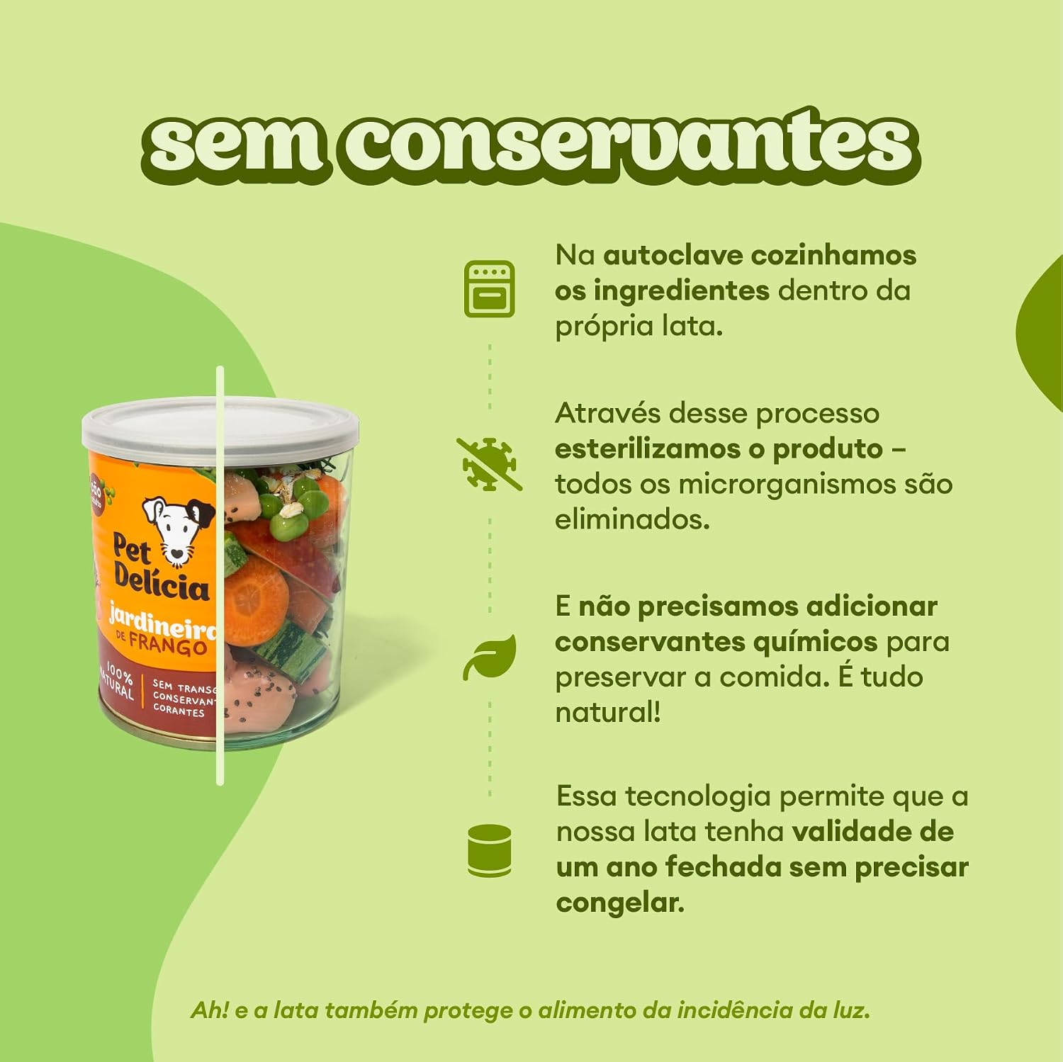 Pet Delícia Frango com Mamão 320g, Alimentação Natural para Gatos, Receita Leve e Funcional para Digestão