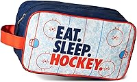 Vista 4 de ChalkTalkSPORTS Bolsa de accesorios de béisbol Kit de bolsa de viaje Dopp Eat Sleep Baseball