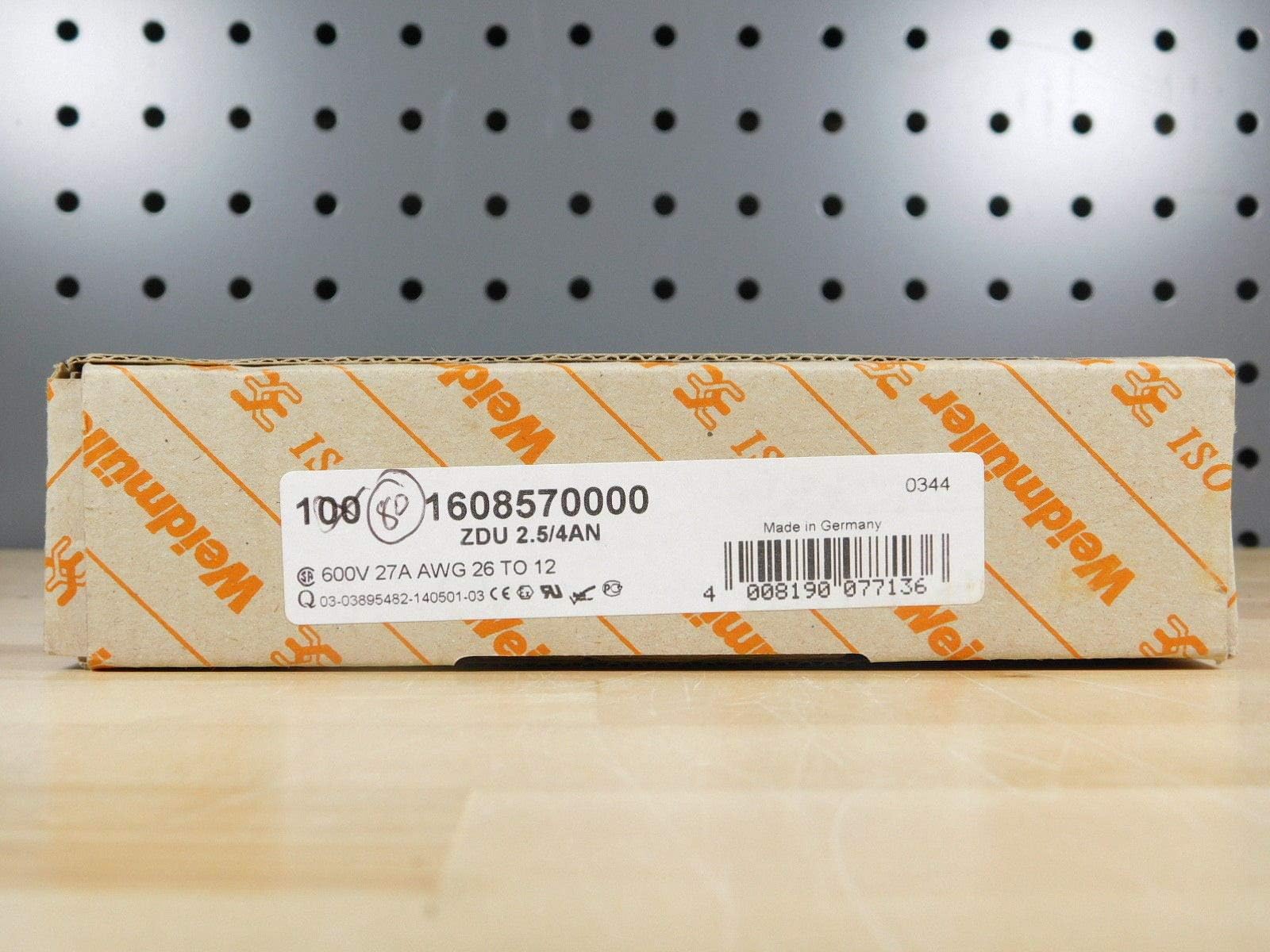 Weidmuller ZDU-2.5/4AN Terminal Block Lot of 20 Beige