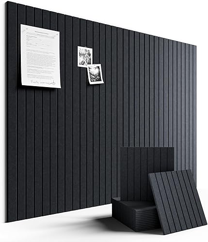 Miniatura 47 de FLUXYNARA - Tablero de anuncios de fieltro 48 x 36 pulgadas, alternativa al corcho, paquete de 12, 70 lengüetas adhesivas, panel de pared grueso