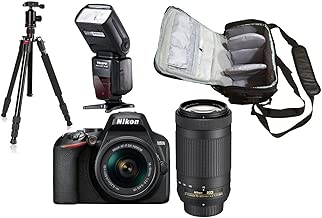 D3500 DSLR Camera AF-P DX 18-55mm 5-5 6G VR AF-P DX 70-300mm 5-6 3G ED VR KamKorda Pro Camera Bag Advanced Camera Tripod Pro Speedlite Flash D3500 DSLR Camera AF-P DX 18-55mm 5-5 6G VR AF-P DX 70-300mm 5-6 3G ED VR KamKorda Pro Camera Bag Advanced Camera Tripod Pro Speedlite Flash