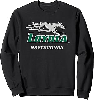 Elite Authentics Loyola Maryland Greyhounds Icon Sweatshirt - Unisex-Adults, Grey, Small