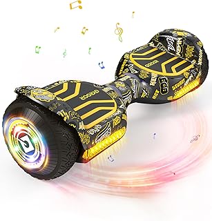 Gyroor 6,5" Hoverboard für Kinder & Erwachsene, All-Terrain Offroad Hoverboard Starker Dual Motor, Geländereifen Self Balance Scooter, Bluetooth Musik, LED-Lichter, Exklusiv-Kooperation mit Minions