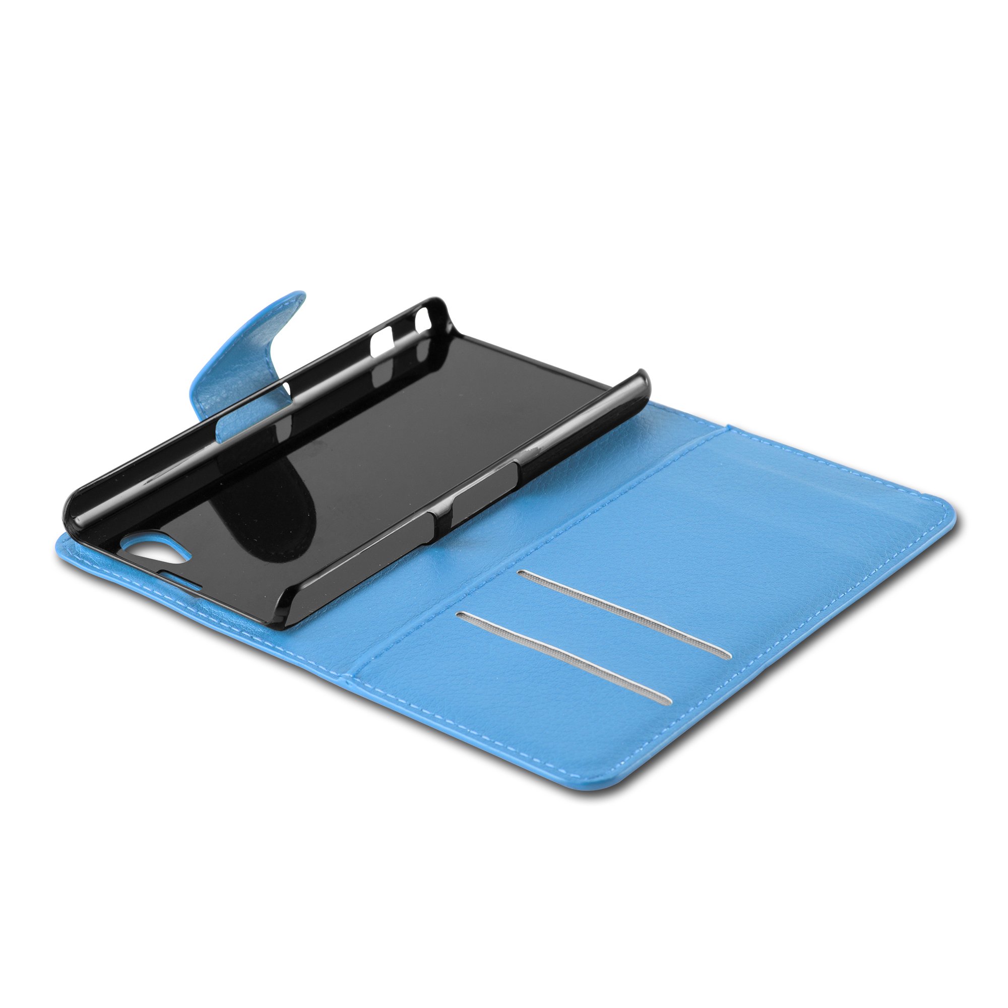 Cadorabo Custodia Libro Portafoglio Per Sony Xperia Z1, Celeste Blu, Con Slot Carte E Supporto, Chiusura Magnetica - 3