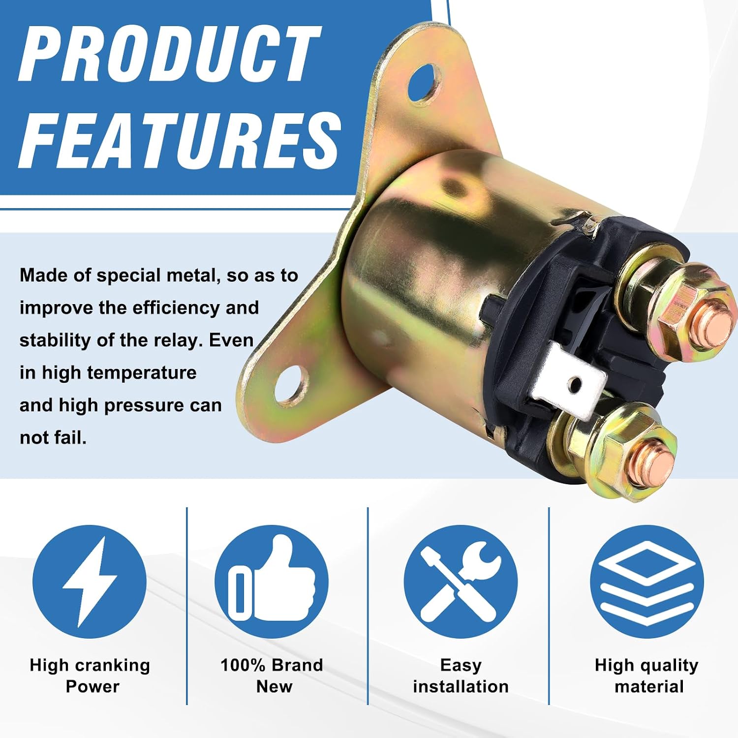 New Upgrade GX390 Starter Solenoid Relay for Predator 420 cc for Honda GX390 GX340 GX240 GX270 8HP 9HP 11HP 13HP 188F 190F Engine EC5500 EC6500 Generator 63968 63970