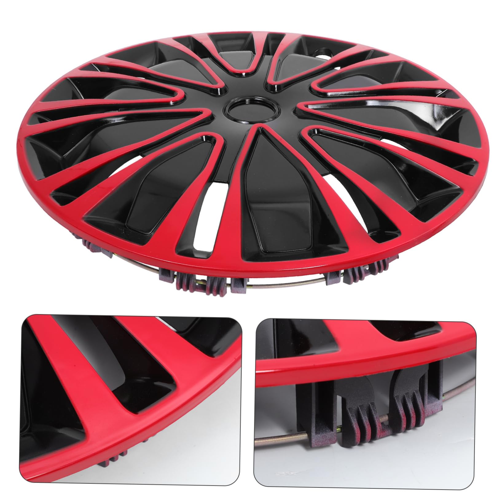 Copricerchi 14 Pollici Rosso, Copri Mozzo Decorativo Auto