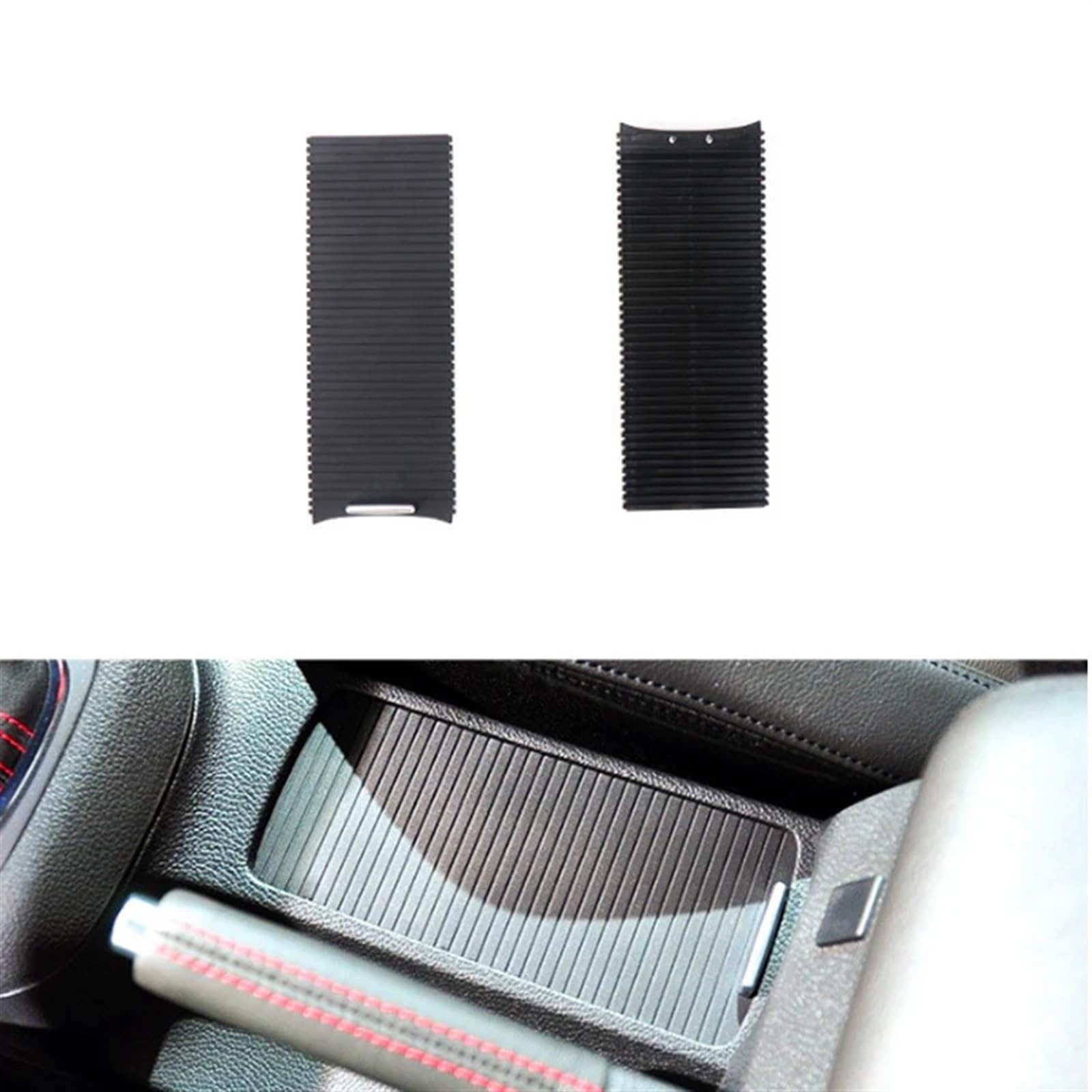5KD832531 Tenda a rullo scorrevole for copertura bevande for console centrale auto, for Golf 6 MK6, for Golf 5 V Sagitar 2006-2014 Tenda portabicchieri d'acqua Tendina avvolgibile per console centrale