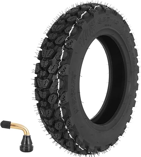 Neumático de scooter 3.50-10, neumático todoterreno sin cámara 3.50-10 para scooters delanterostraseros de repuesto y neumáticos de ciclomotores con