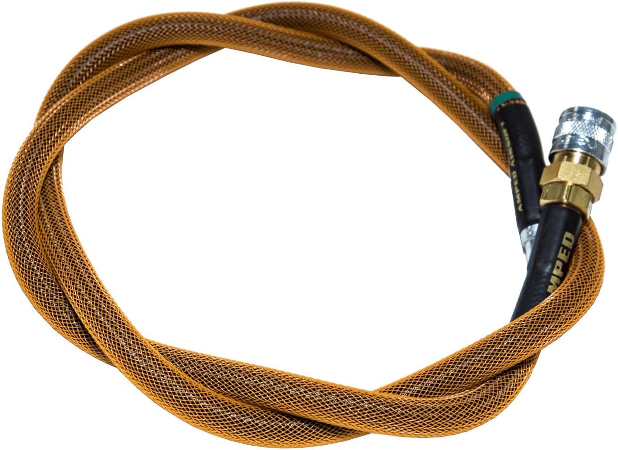 AMPED Airsoft Amped Line | Standard Weave for PolarStar, Wolverine, and Redline HPA Units 36 Inch (Recommended) Orange
