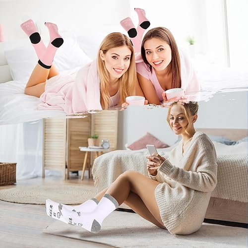 Miniatura 6 de 12 pares de calcetines de regalo de agradecimiento "You' Re Awesome novedoso", calcetines inspiradores divertidos para hombres, mujeres, empleados,