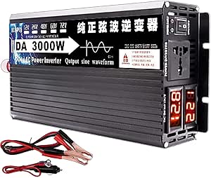 MFUZOP Omvormer 48V/60V/72V Naar 220V/230V Zuivere Sinus 3000w 6000w Vermogensomvormer Met Intelligent Detectiesysteem Lcd Display 2 Eu 1 Type C Usb 2 1a 48v 60v 72v 2500w 2701617748