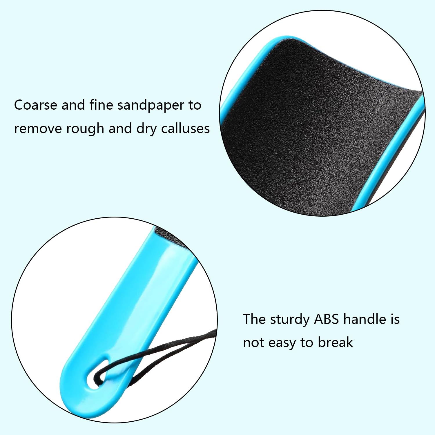 Xvnoesza 2Pcs Xvnoesza, Foot File, U-Shaped Design for Efficient Skin Removal Feet File, Foot Scraper - Image 3
