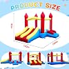 Patrocinado Patrocinado Estás viendo este anuncio basado en la relevancia del producto para tu búsqueda. Deja comentarios sobre el anuncio Casa de rebote con doble resbaladilla, castillo inflable 5 en 1 para niños pequeños y niños de 2 a 10 años, con aro de baloncesto y gran área de rebote, instalación rápida con soplador para juego interior y exterior 7
