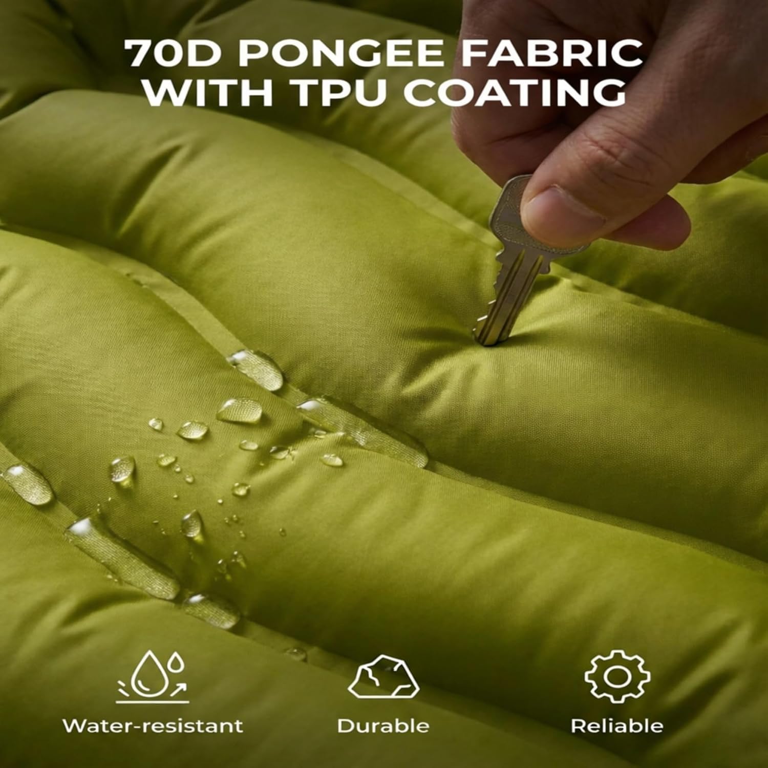 Sleeping Pad for Camping, Ultralight Inflatable Camping Mattress with Built-in Foot Pump and Pillow, Compact for Backpacking Hiking and Travel