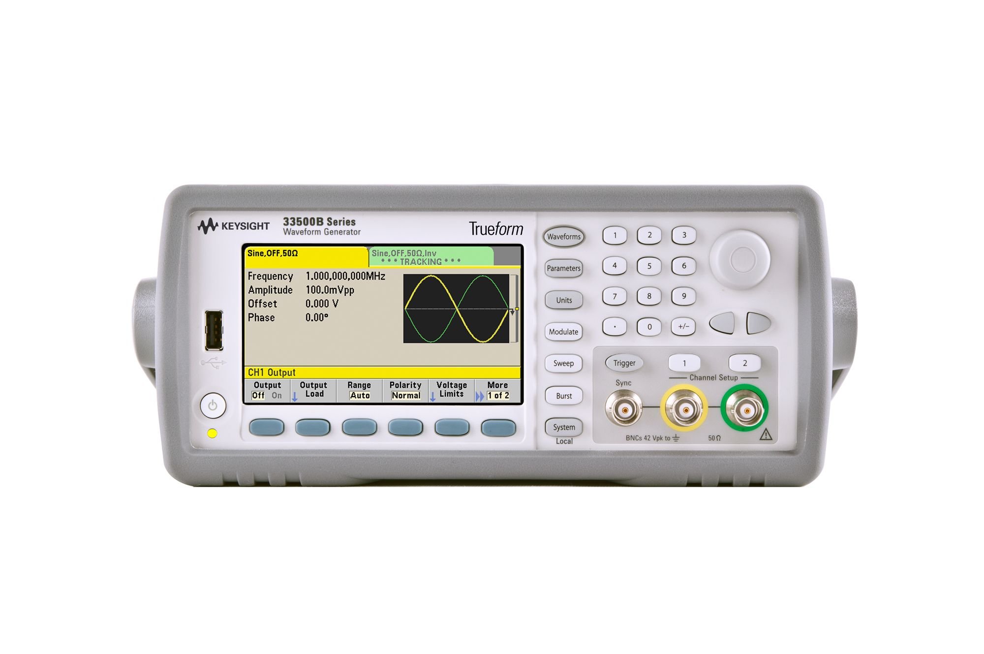 KEYSIGHT 33512B Waveform Generator, 20 MHz, 2-Channel with Arb