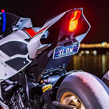 Fender Eliminator Kit for 2015-2026 Yamaha YZF R1 - Ultimate Stealth Plate Bracket with Plug and Play LED License Plate Light