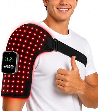 Cordless Red Light Therapy for Shoulder with Heat & Vibration