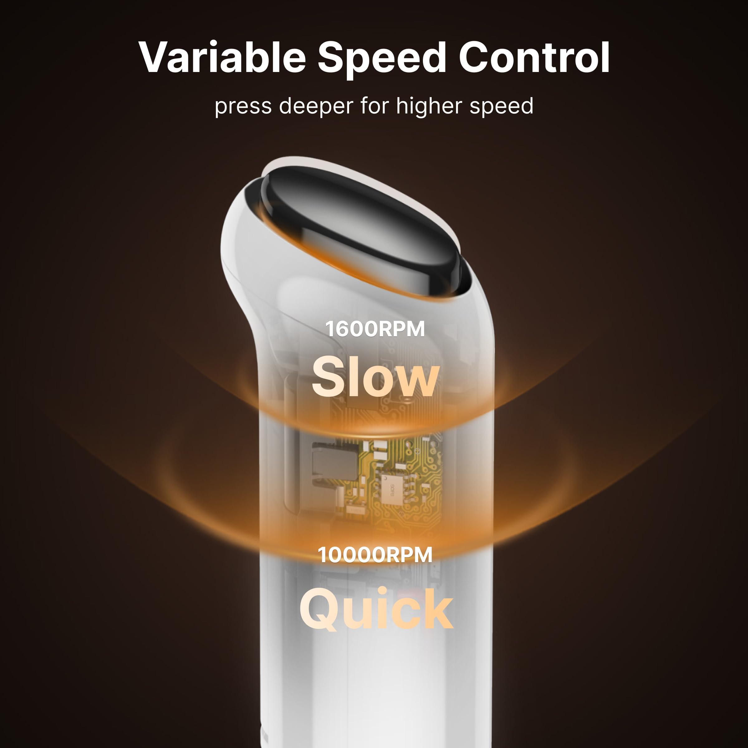 InstaWhisk Mousseur à lait à vitesse variable, rechargeable avec double fouet amovible, mélangeur électrique portatif pour latte, cappuccino, matcha et lait d'amande (blanc)