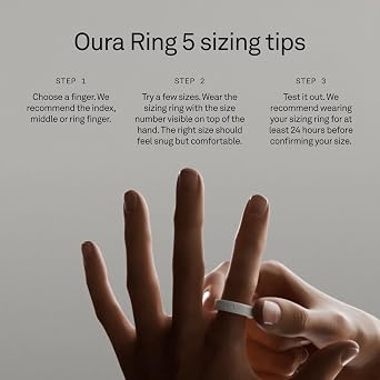 Oura Ring 5 Sizing Kit - Size Before You Buy - Unique Non Standard Fit - Reimbursement With Subsequent Smartring Purchase