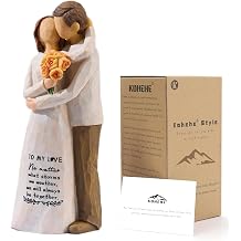 Kohehe Couple Gifts,Anniversary Wedding Gift for Women, 5.5" Couple Figurines Engagement Gifts for Couples,Husband Wife Gift Ideas on Birthday Christmas Valentines Day